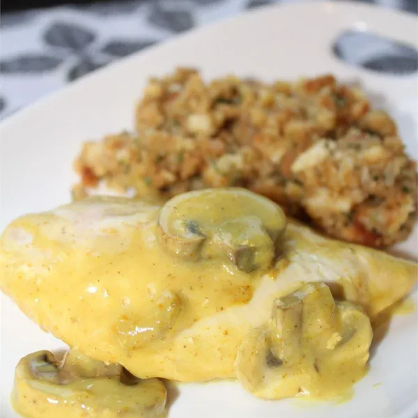 receta Pollo Con Crema Agria Y Relleno