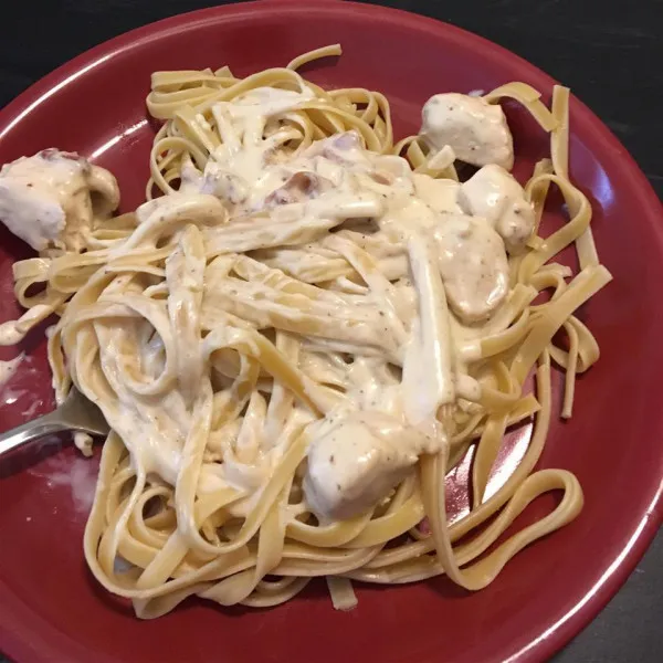 receta Pollo Cremoso Alfredo Fácil Entre Semana