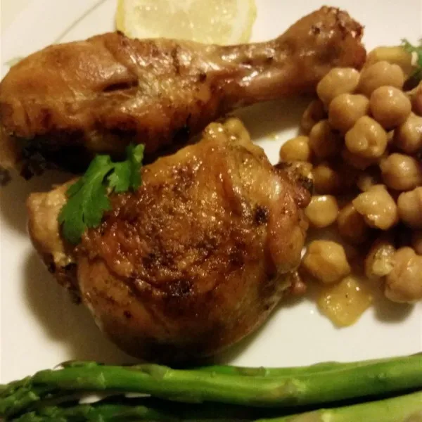 recette Leah's Chicken with Chickpeas