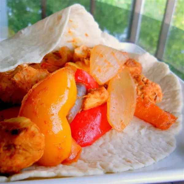 receta Pollo Fajitas