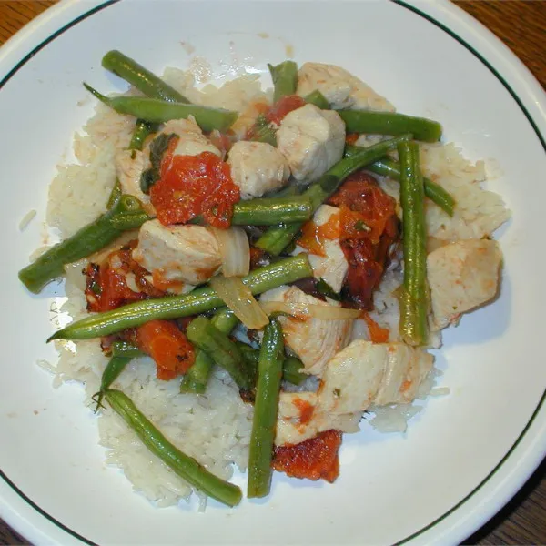 receta Poulet Italien Aux Haricots Verts