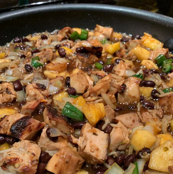 receta Poulet Jerk à l'ananas