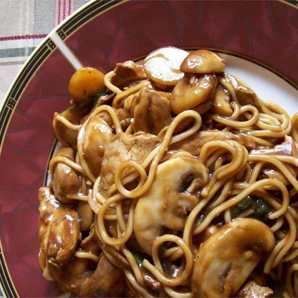 receta Poulet Lo Mein