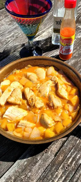 receta Pollo Picante Al Tequila Y Mango