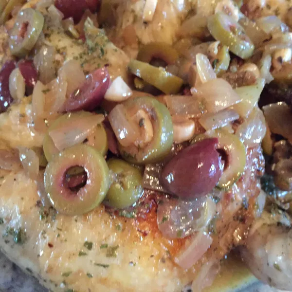 receta Poulet & Olives