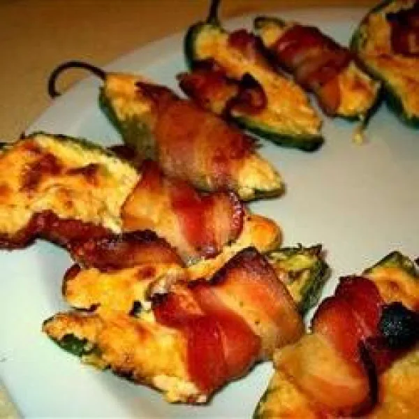 receta Poppers Bacon, Cheddar et Jalapenos