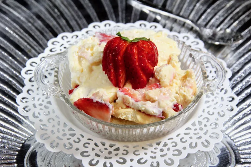 receta Dessert au pouding aux fraises