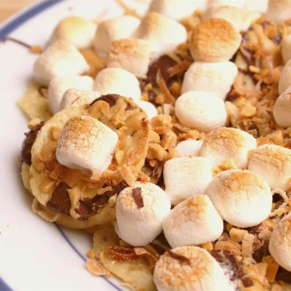 receta Dessert Nachos