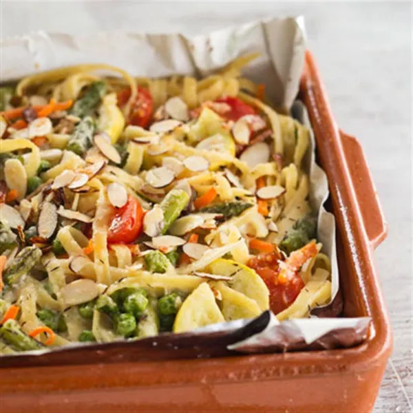 receta Baked Pasta Primavera