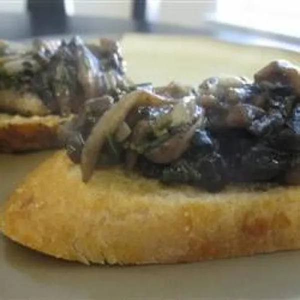 receta Tartinade aux champignons facile