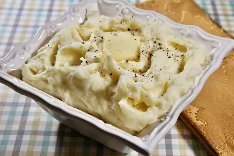 receta Purée de pommes de terre au fromage à la crème