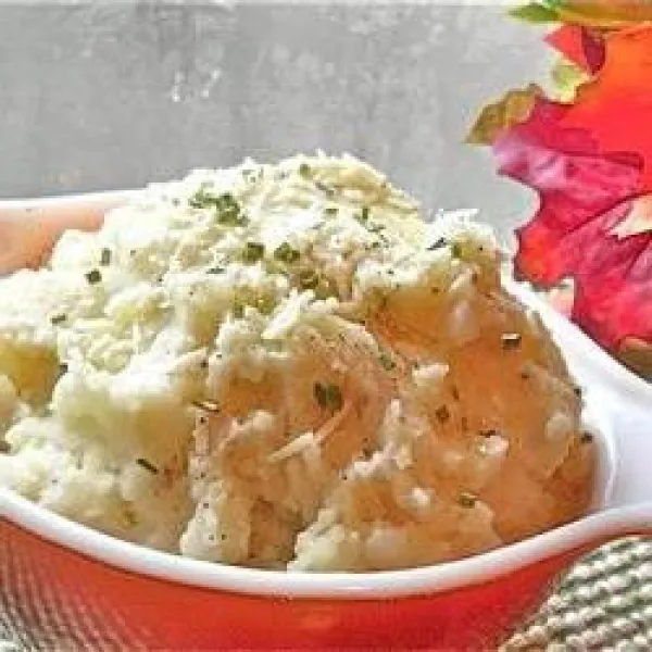 receta Purée de pommes de terre dorées