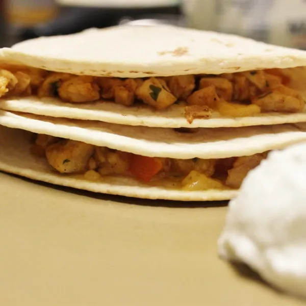 receta Quesadillas au poulet BBQ