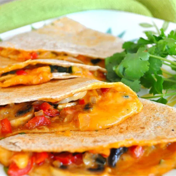 receta Quesadillas Vegetarianas Del Mercado De Agricultores