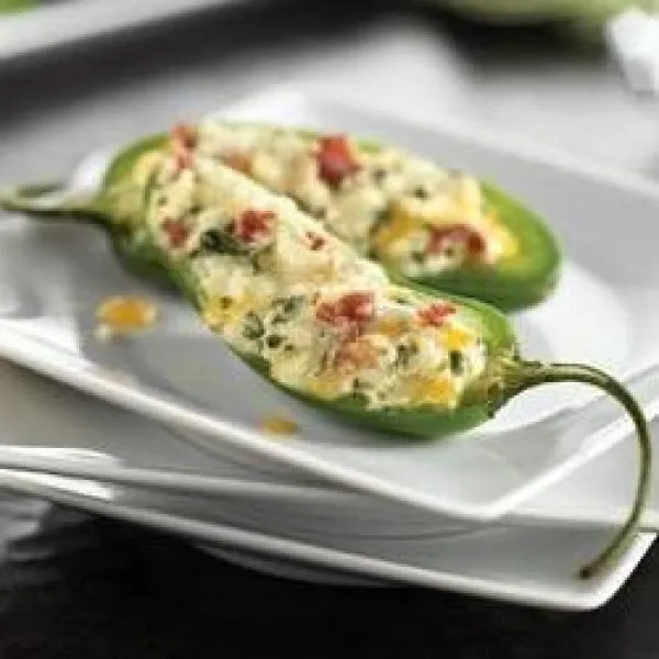 receta Queso Y Tocino Jalapeños Rellenos