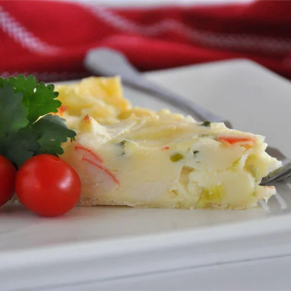 receta Quiché De Cangrejo I