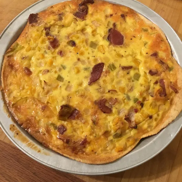 receta Quiche De Tocino Y Queso Cheddar