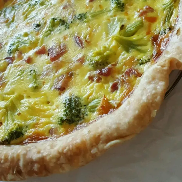 receta Quiche Fácil De Brócoli Y Jamón