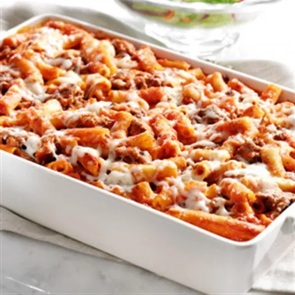 receta RAGÚ® Carne Ziti Al Horno Sin Hervir