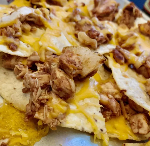 receta Recette de nachos au poulet BBQ chargés