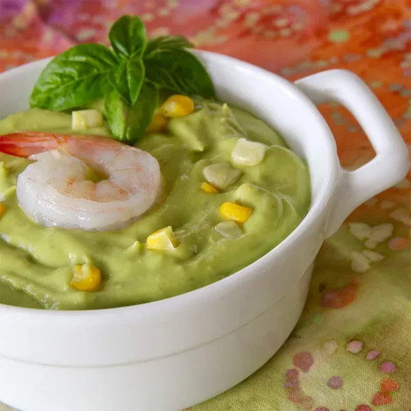 recetas Receta Fresca De Sopa De Aguacate Y Maíz