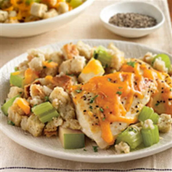 receta Farce Poêlée Poulet & Pomme