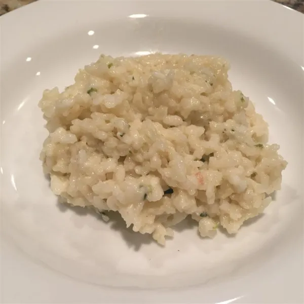 receta Risotto crémeux à l'ail rôti et à la ciboulette