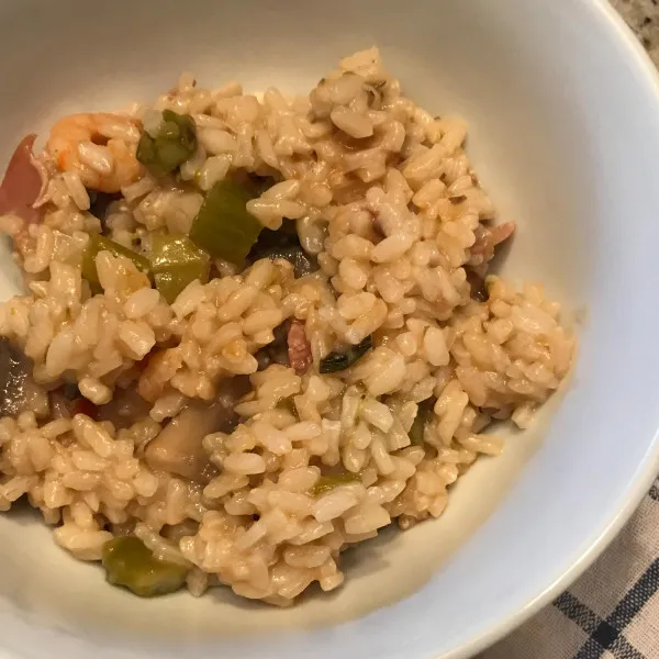 recetas Risotto De Limón Con Jamón Margherita® Y Camarones