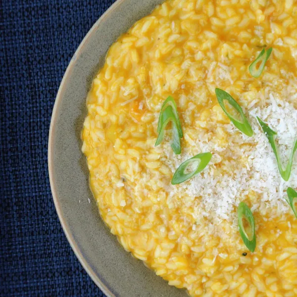 receta Risotto Fáci l courge musquée