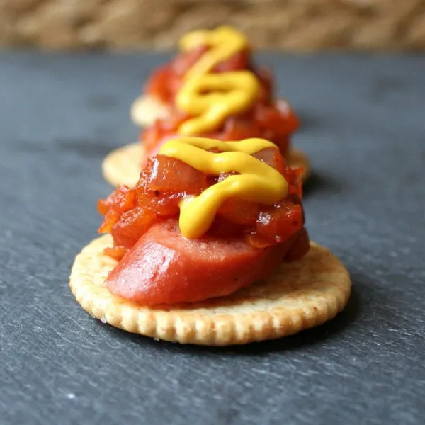 receta RITZ Push-Cart Hot Dog Bites