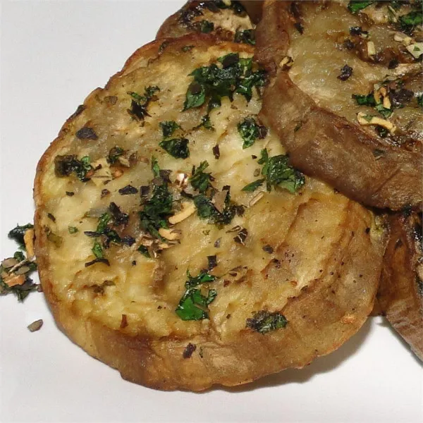 receta Tranches d'aubergine aux fines herbes