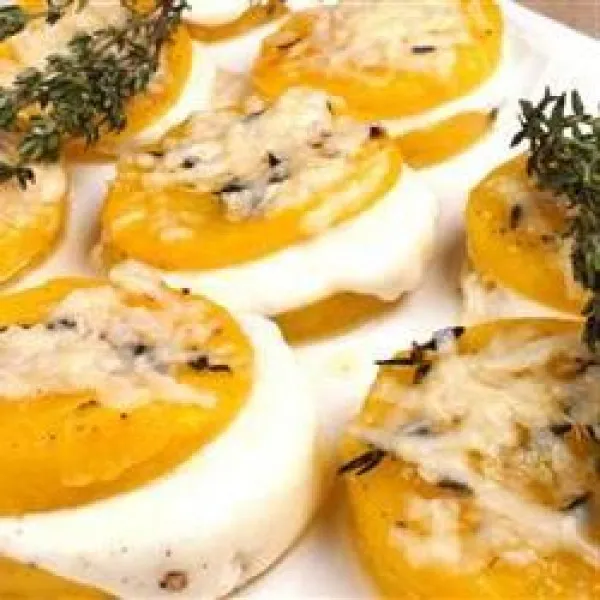 recetas Rodajas De Calabaza Rellenas De Queso