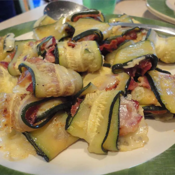 receta Rouleaux de courgettes