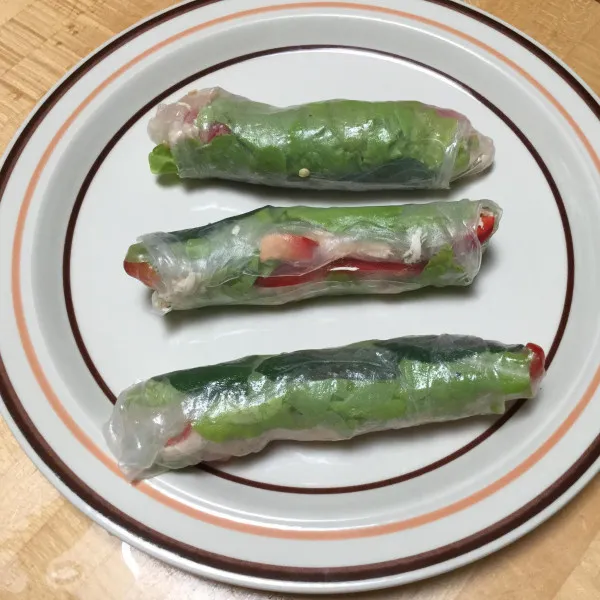 recetas Rollitos De Primavera César Con Pollo