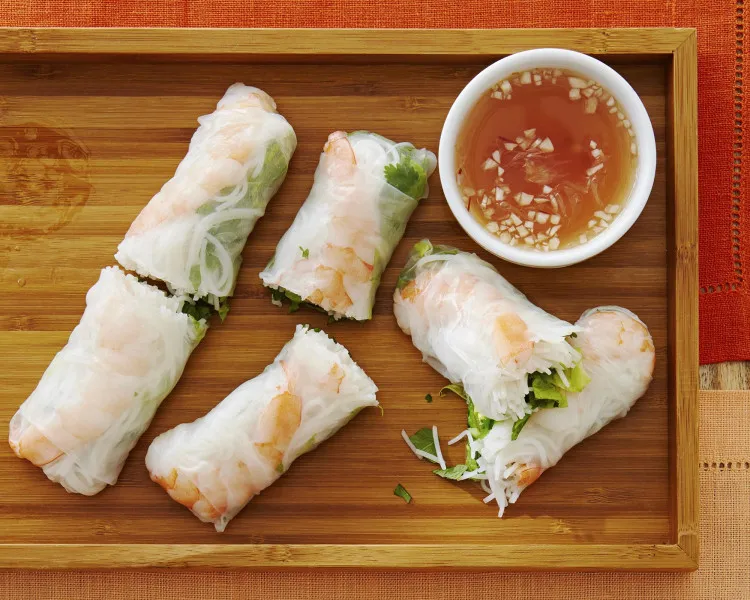 receta Rouleaux de printemps vietnamiens frais