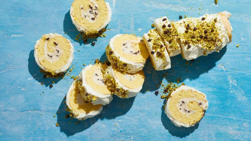 receta Rouleau de gâteau aux cannoli