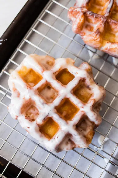 recetas Rosquillas De Waffle De Mantequilla De Manzana