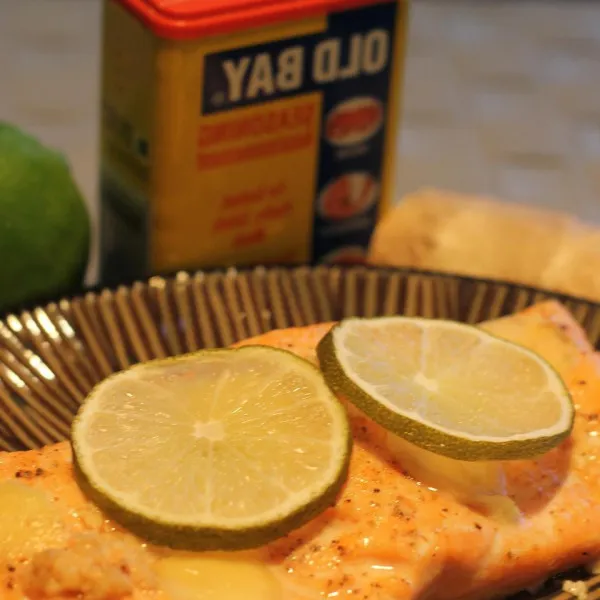 receta Saumon au gingembre et à la lime