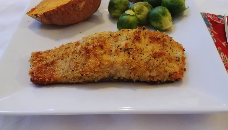 Przepis Lemon Panko Crusted Salmon