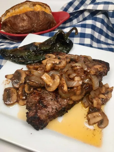 receta Sauce Steak aux Champignons