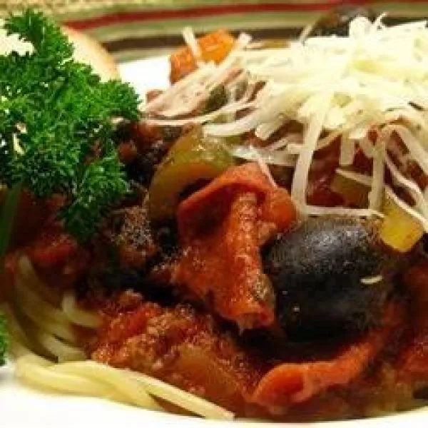 receta Sauce à Spaghetti à la Viande