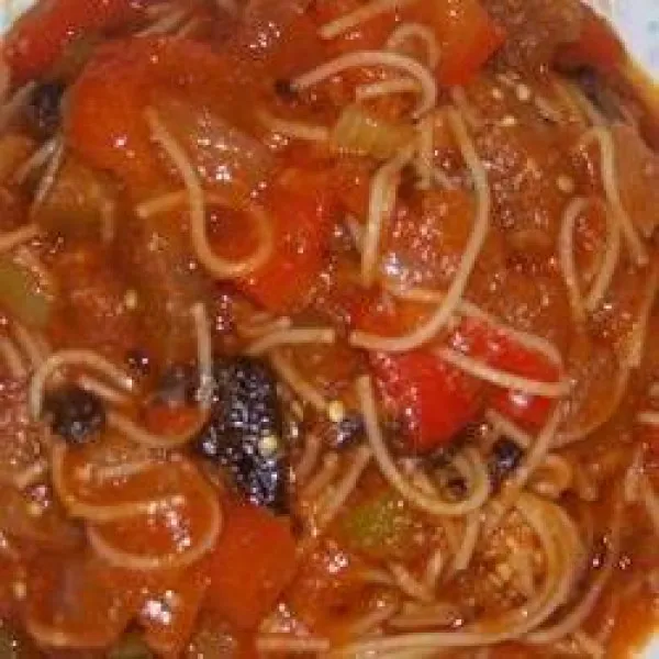 receta Sauce à spaghetti d'aubergine