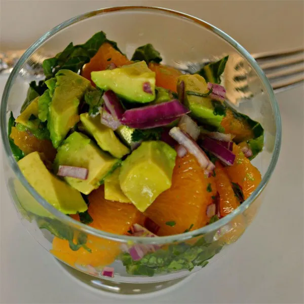 receta Salsa d'avocat à la coriandre et à la mandarine