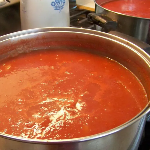 receta Sauce marinara aux tomates récoltées