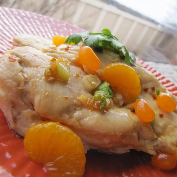 receta Salteado De Pollo A La Mandarina