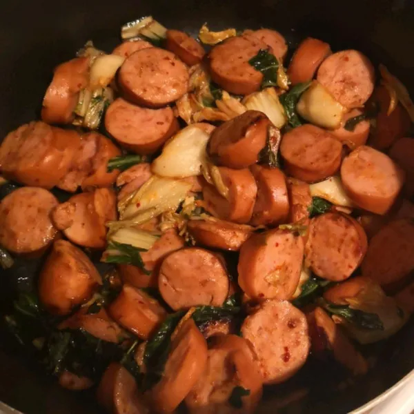 recetas Salteado De Salchicha Y Bok Choy