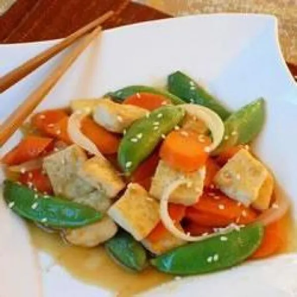 receta Salteado De Verduras De Tofu
