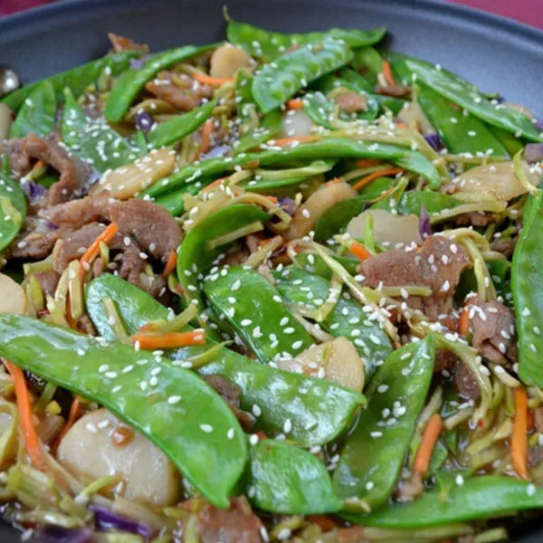 receta Sauté de porc et de légumes au gingembre
