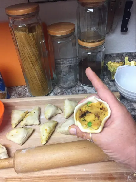 receta Samosa aux légumes