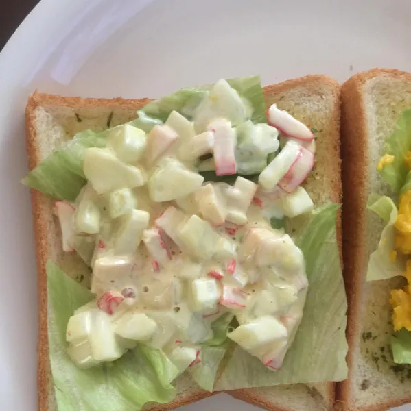 receta Sándwich De Ensalada De Cangrejo